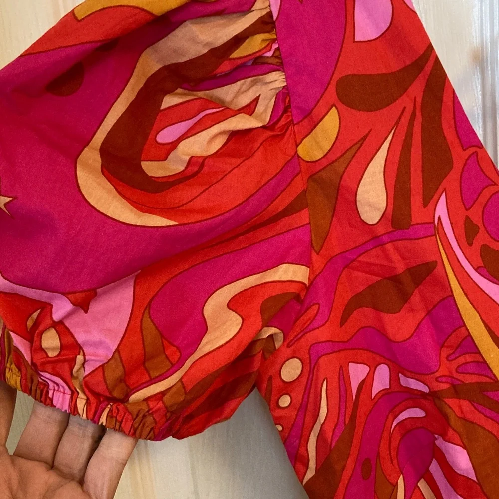 1. State Vibrant Pink & Orange Maxi Dress - Picture 4 of 11